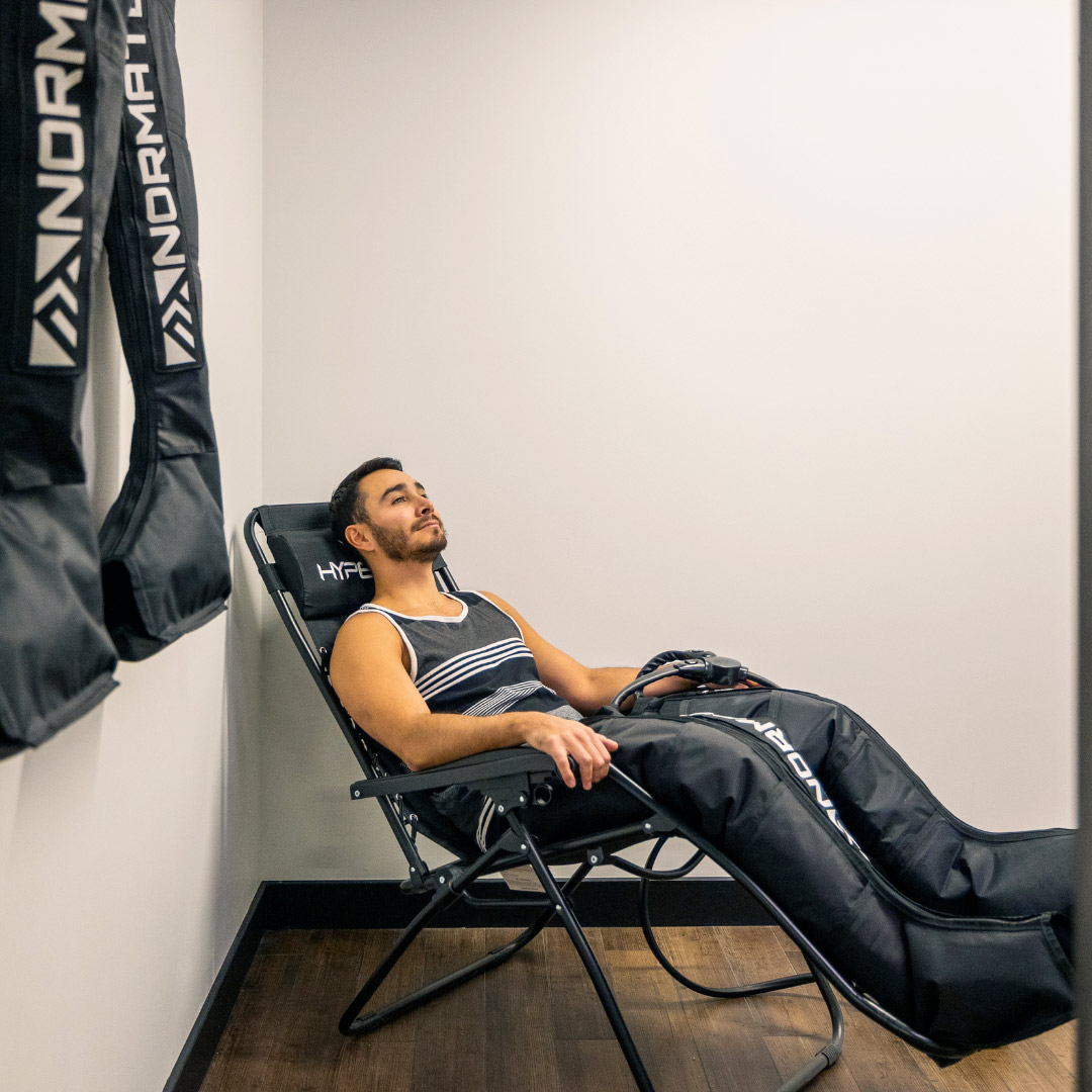 Dryland Fitness Normatec Boots recovery