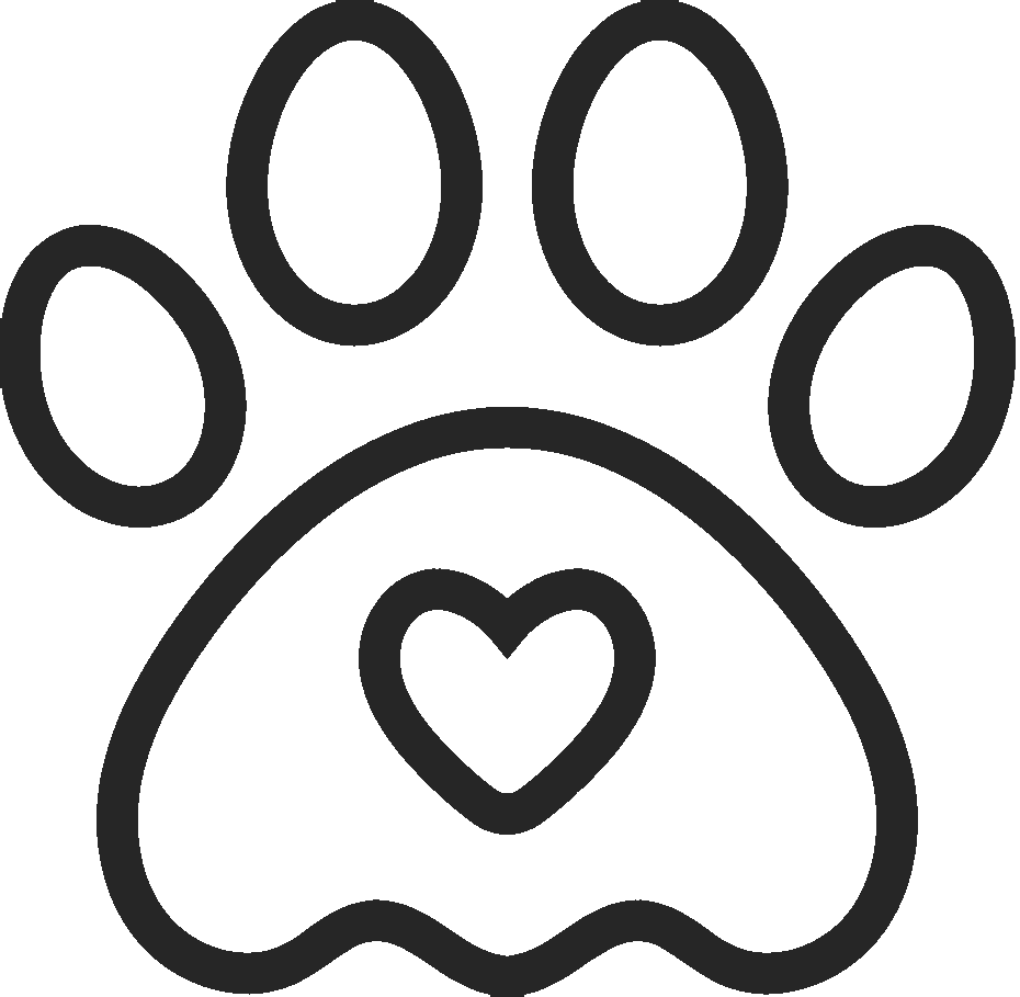 Pawprint with Heart